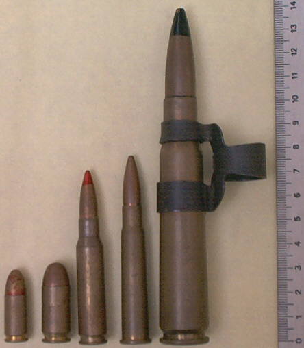 Foto de balas argentinas usadas en la Guerra de las Malvinas - Fuente: Daniel G. Gionco