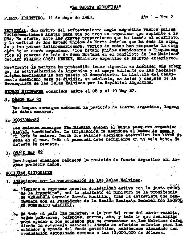 La Gaceta Argentina - N&uacute;mero 2 - P&aacute;gina 1