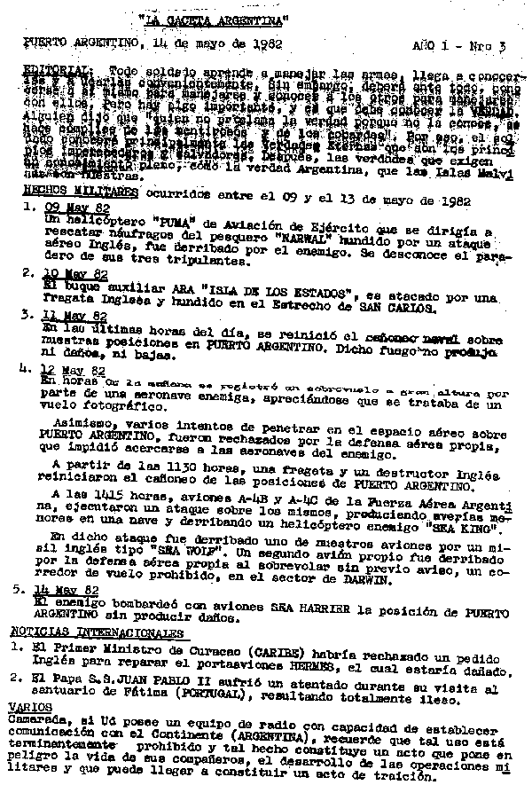 La Gaceta Argentina - N&uacute;mero 3 - P&aacute;gina 1