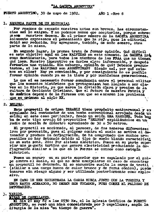 La Gaceta Argentina - N&uacute;mero 8 - P&aacute;gina 1