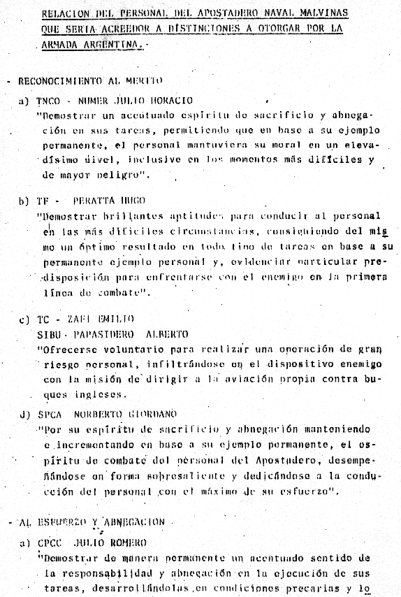 Relaci&oacute;n del personal del Apostadero que podr&iacute;a ser condecorado  - P&aacute;gina 1