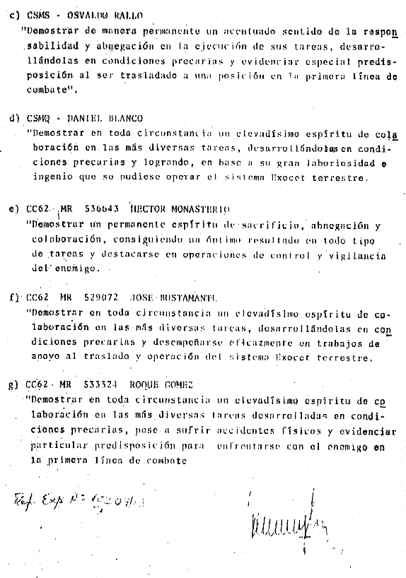 Relaci&oacute;n del personal del Apostadero que podr&iacute;a ser condecorado  - P&aacute;gina 2