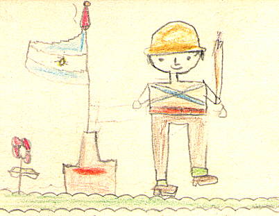 Tarjeta pascual - Ni&ntilde;o de primer grado - Fuente: Daniel G. Gionco