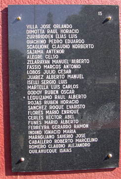Placa 15 del monumento de Buenos Aires - Fuente: Daniel G. Gionco
