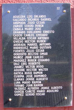 Placa 22 del monumento de Buenos Aires - Fuente: Daniel G. Gionco