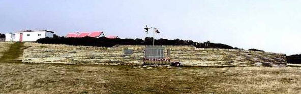 Foto del cementerio militar brit&aacute;nico de San Carlos - Fuente: Keith Padgett