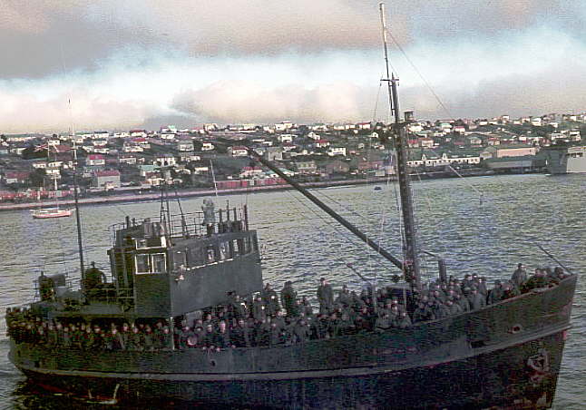 Foto del Forrest en la capital de las Malvinas (Isla Soledad) - Fuente: Mario E. Milet