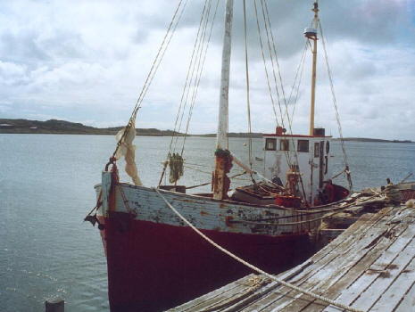 Foto de la Pen&eacute;lope en Puerto Argentino - Fuente: Jorge Mu&ntilde;oz