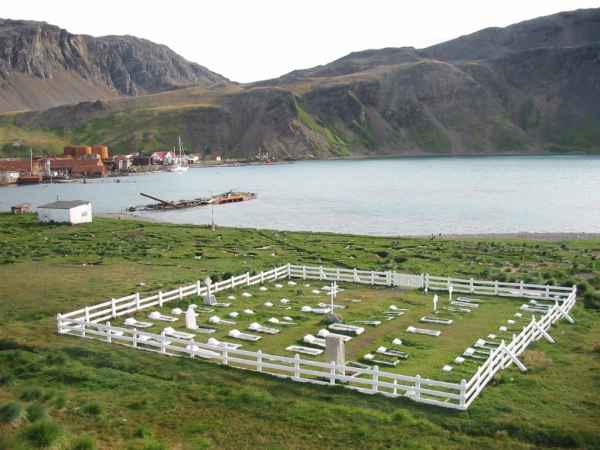 Foto del cementerio de Grytviken (Isla San Pedro) - Fuente: Pat Lurcock