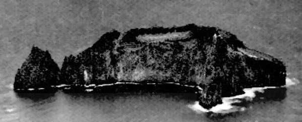 Foto de la isla Leskov, la menor y la más occidental de las Sandwich del Sur - Fuente: M. W. Holdgate